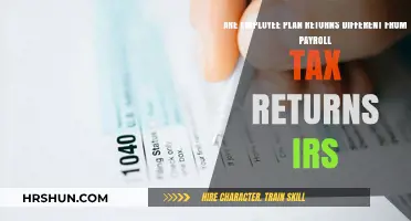 Decoding IRS Returns: Employee Plans vs. Payroll Taxes Explained