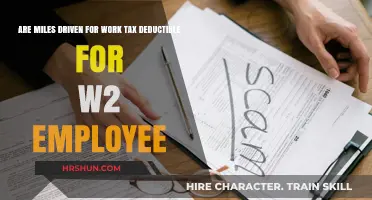 Unlocking Tax Savings: Work-Related Miles for W-2 Employees