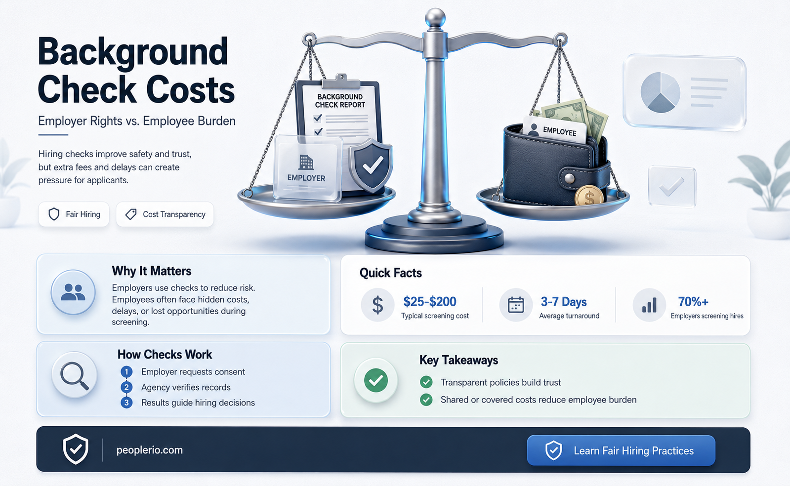can an employer require employee to pay for background check