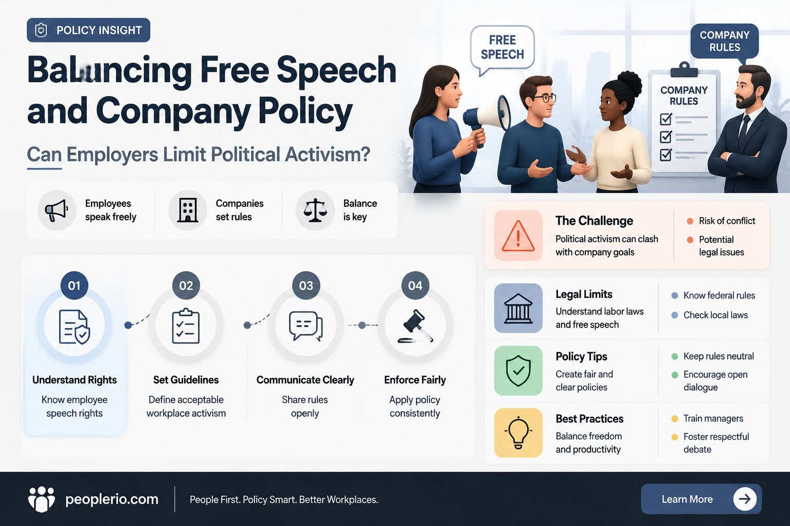can am employer restrict employee political activism outside of work