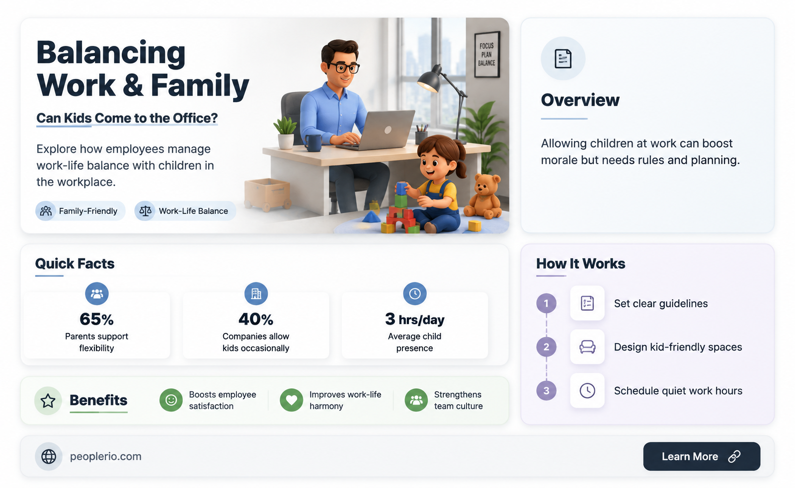 can an employee bring a child to work