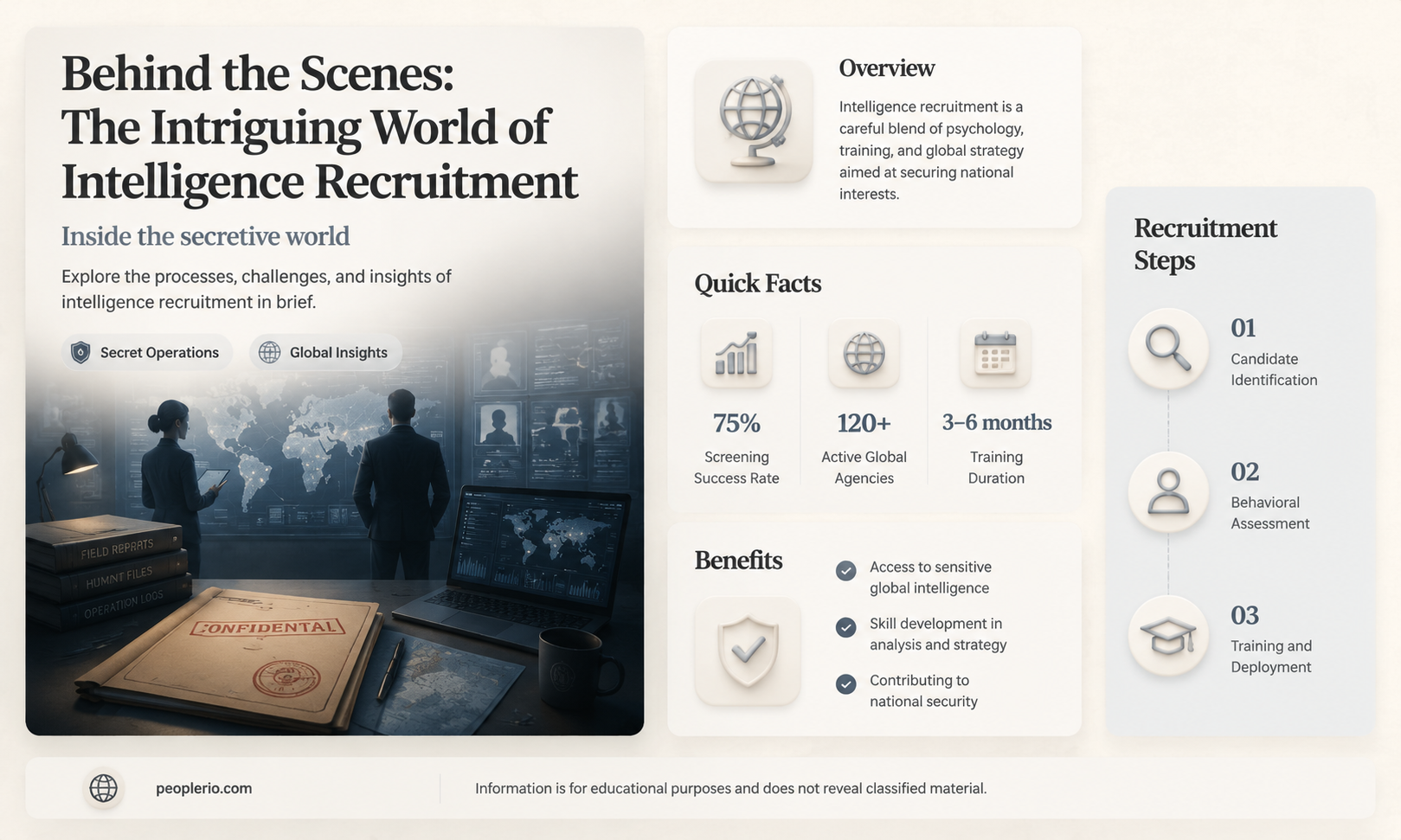 how do intelligence agencies recruit