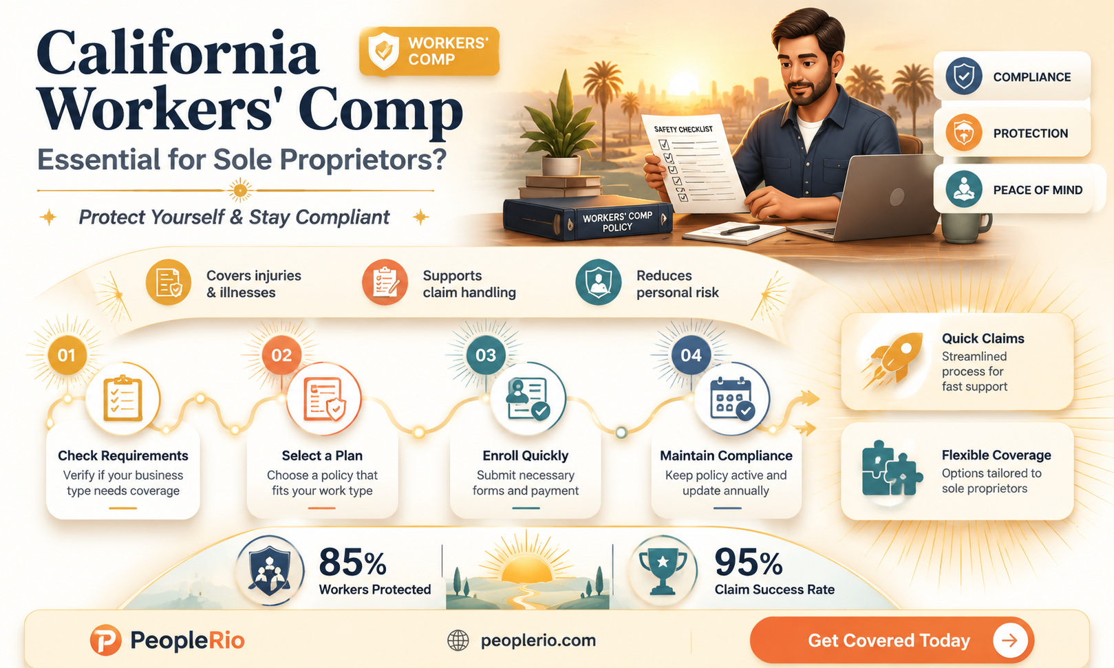 does a sole proprietor need workers compensation insurance in California