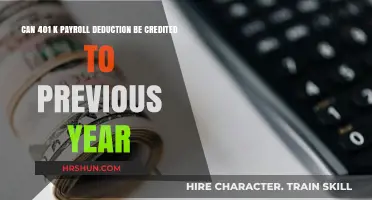 Retroactive 401(k) Contributions: Can Payroll Deductions Be Credited to Previous Year?