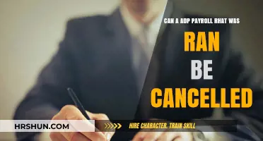 Canceling an ADP Payroll Run: Possibilities and Procedures