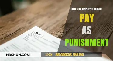 Can California Employees Face Pay Deductions as Punishment?