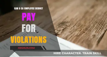 Understanding Pay Deductions for Violations in California Employment