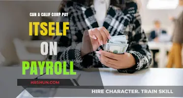 Can a California Corporation Pay Itself on Payroll?