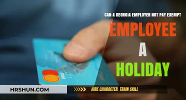 Georgia Employer's Guide: Exempt Employees and Holiday Pay Explained