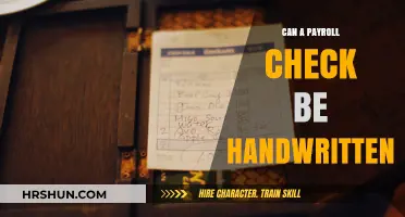 Exploring Payroll Practices: The Legality and Risks of Handwritten Checks