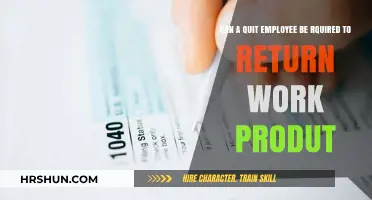 Can a Quit Employee Be Required to Return Work Product?