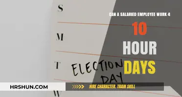 Exploring the 4-Day Workweek: Can Salaried Employees Work 10-Hour Days?