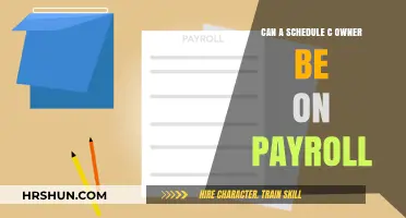 Can a Schedule C Owner Be on Payroll?