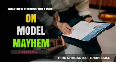 Can a Talent Recruiter Email a Model on Model Mayhem?