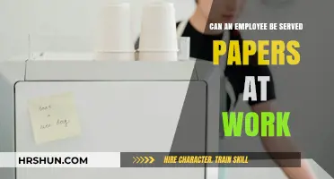 Can an Employee Be Served Papers at Work: Legal Insights