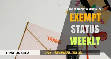 Navigating Tax Exempt Status Changes: A Weekly Guide for Employees