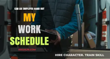 Employee Distributing Work Schedules: Legal and Practical Considerations