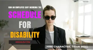 Disability and Work Schedules: An Employee's Right to Quit