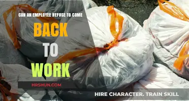 Employee Refusal to Return to Work: Legal Rights and Employer Options