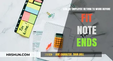 Navigating Early Return to Work: Understanding Fit Note Guidelines