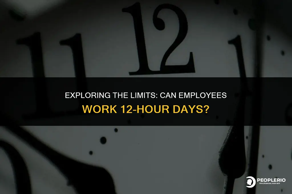 can an employee work 12 hours a day