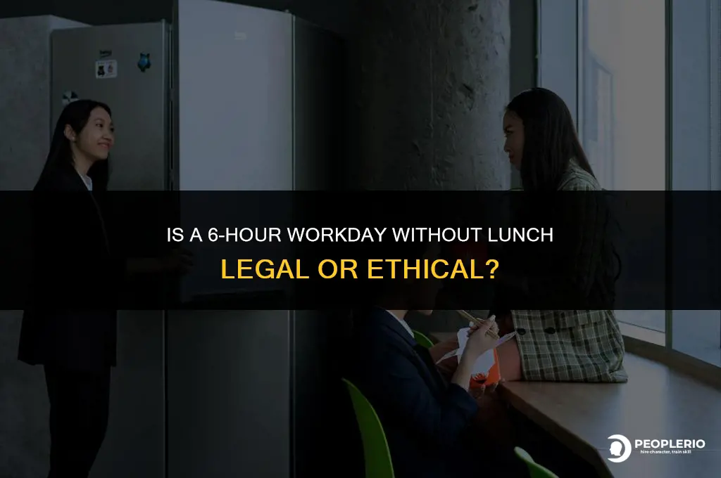 can an employee work 6 hours without a lunch