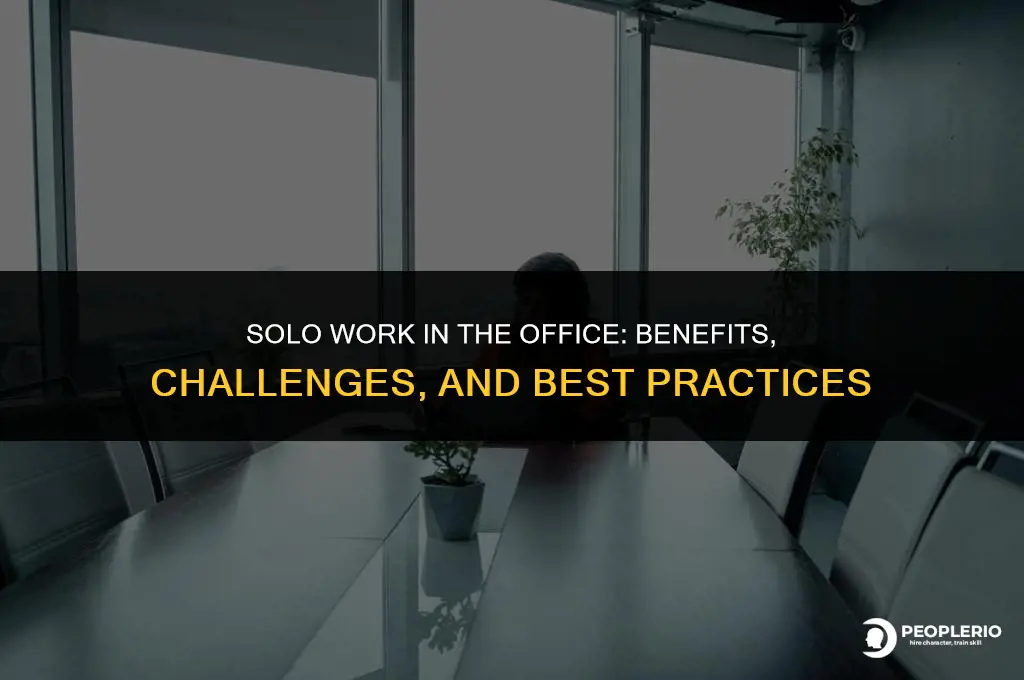 can an employee work alone in an office