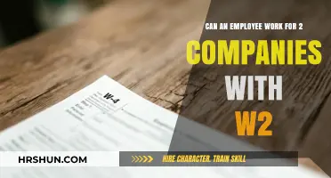Navigating Dual Employment: Can You Work for Two Companies with W-2 Forms?