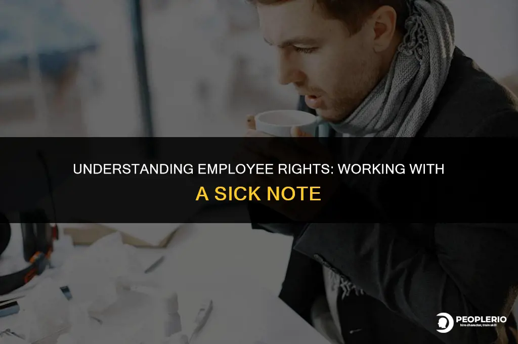 can an employee work if they have a sick note