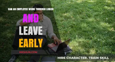 Flexibility at Work: Can Employees Trade Lunch Breaks for Early Exit?