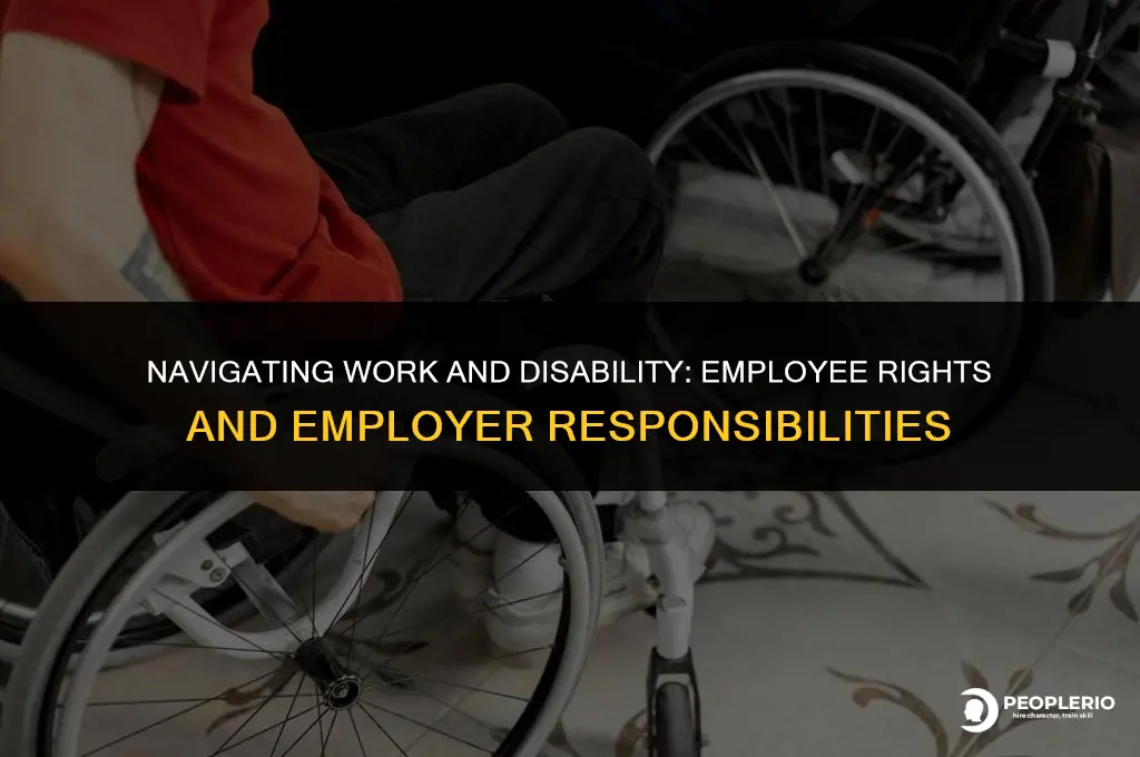 can an employee work while out on disability