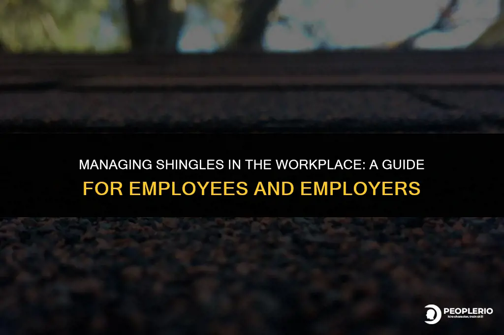 can an employee work with shingles