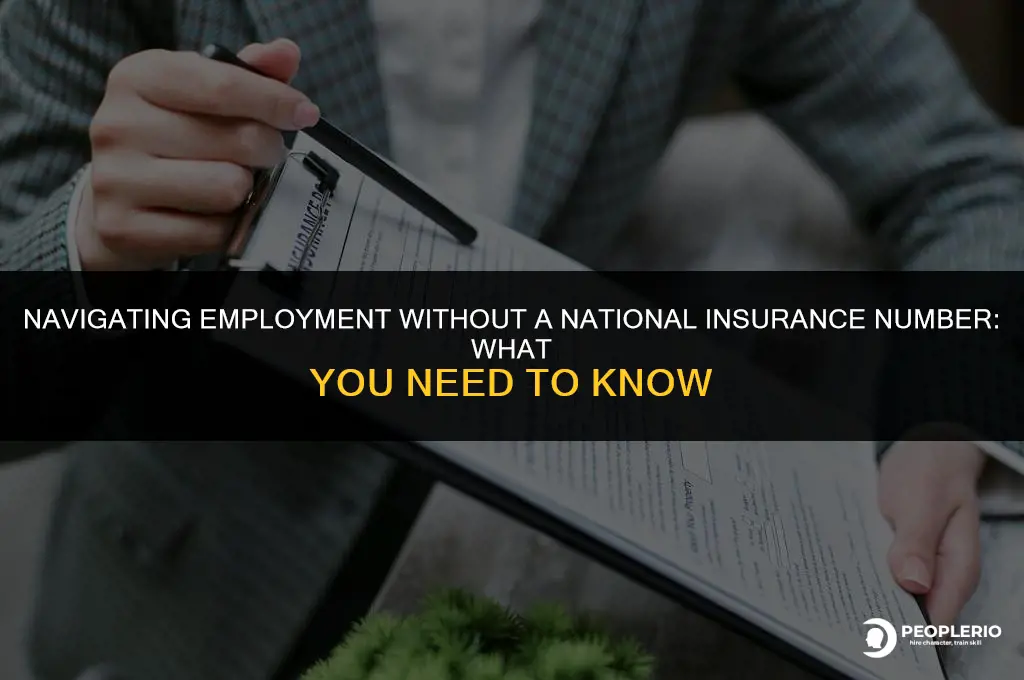 can an employee work without a national insurance number