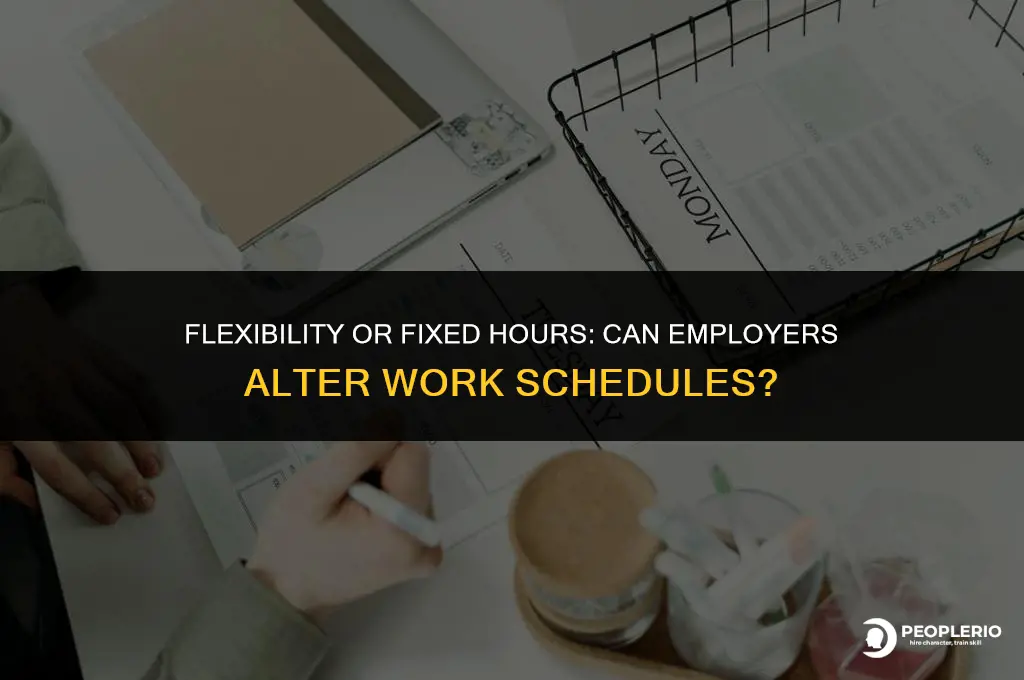 can an employer change an employee