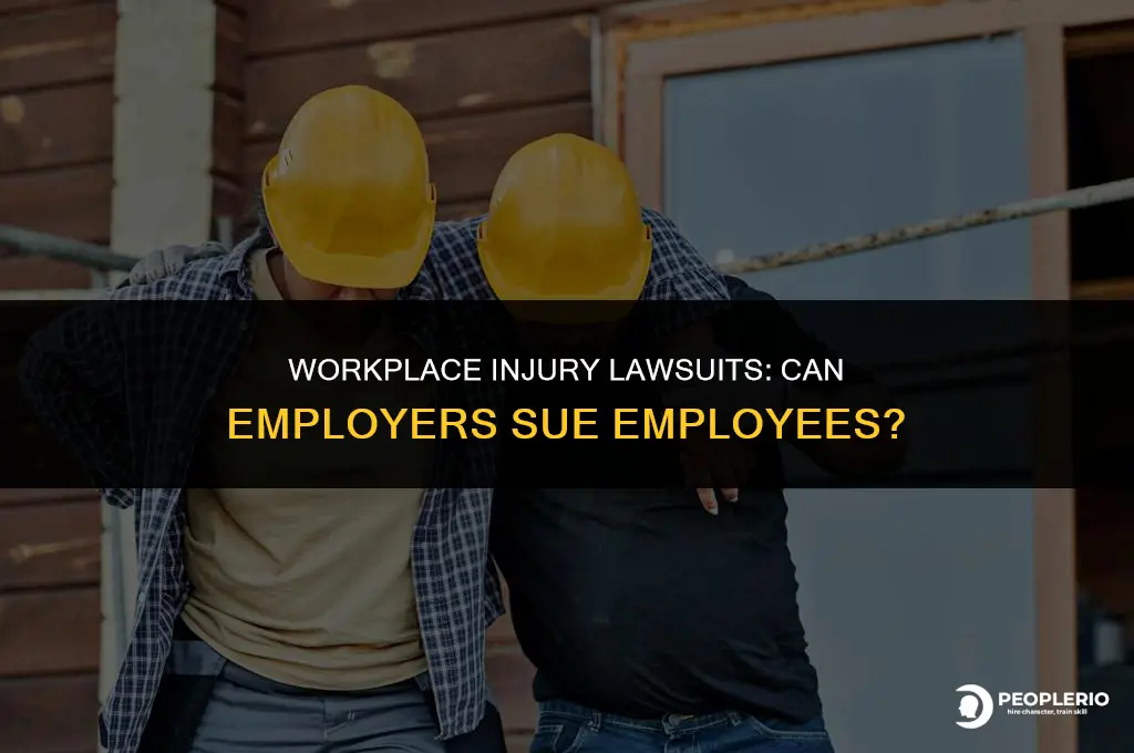 can an employer sue an employee for work related injury