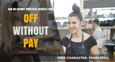 Can Exempt Employees Request Time Off Without Pay?