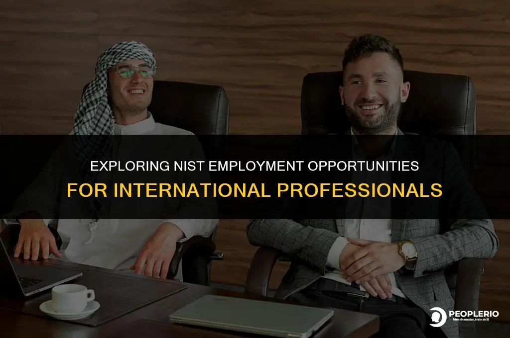 can an international employee work in nist