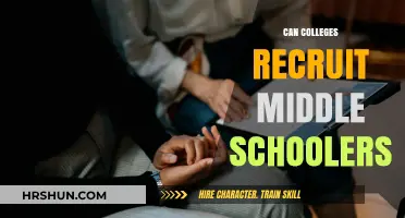 Exploring Early Recruitment: Can Colleges Scout Middle School Talent?