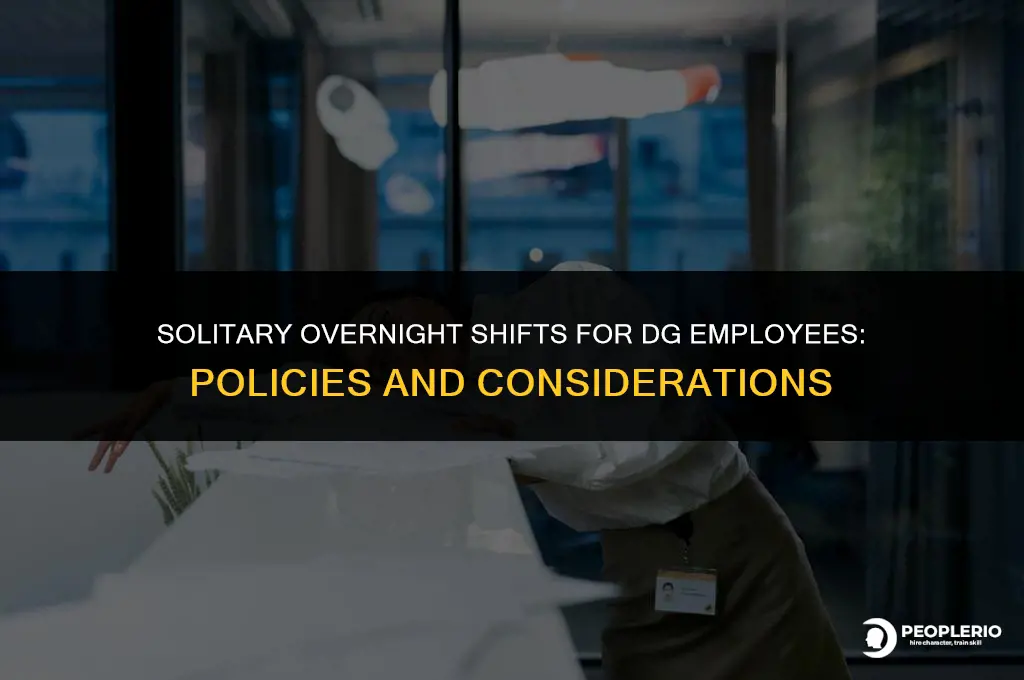 can dg employee work overnight alone