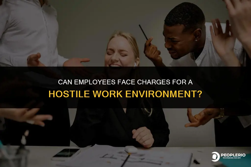 can employee be charged for hostile work environment
