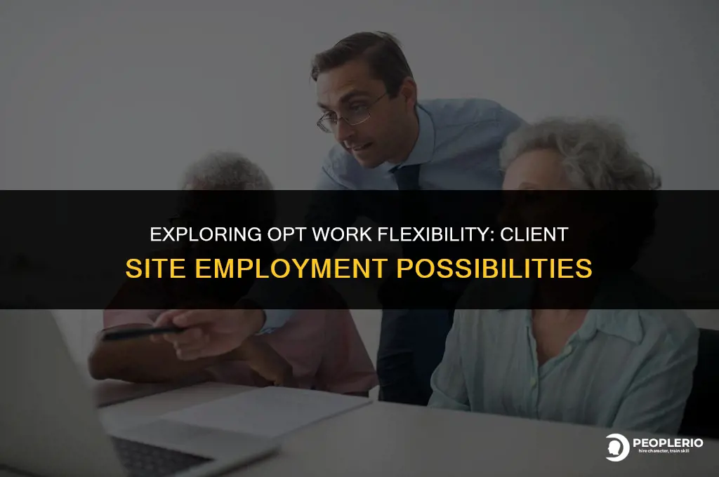 can employee on opt work at clients location