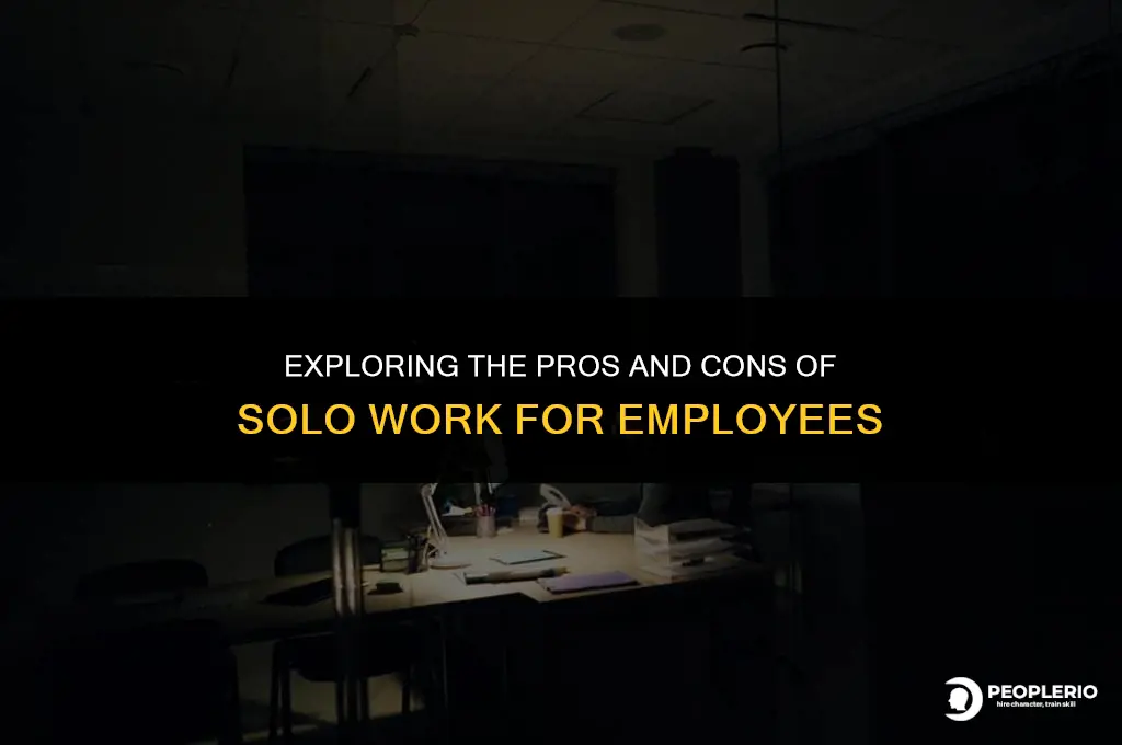 can employee work by himselkf