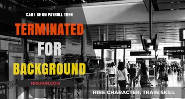 Terminated After Background Check: Can I Still Be on Payroll?