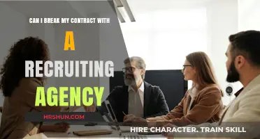 Breaking Free: Can You Legally Ditch Your Recruiting Agency Contract?