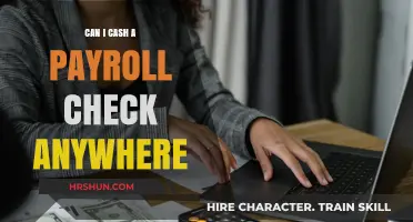 Where Can I Cash My Payroll Check: A Comprehensive Guide