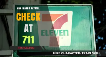 Where to Cash Your Payroll Check: 7-Eleven and Other Options