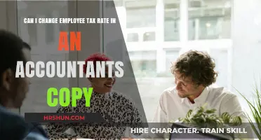 Modifying Employee Tax Rates in Accountants' Copy: A Guide