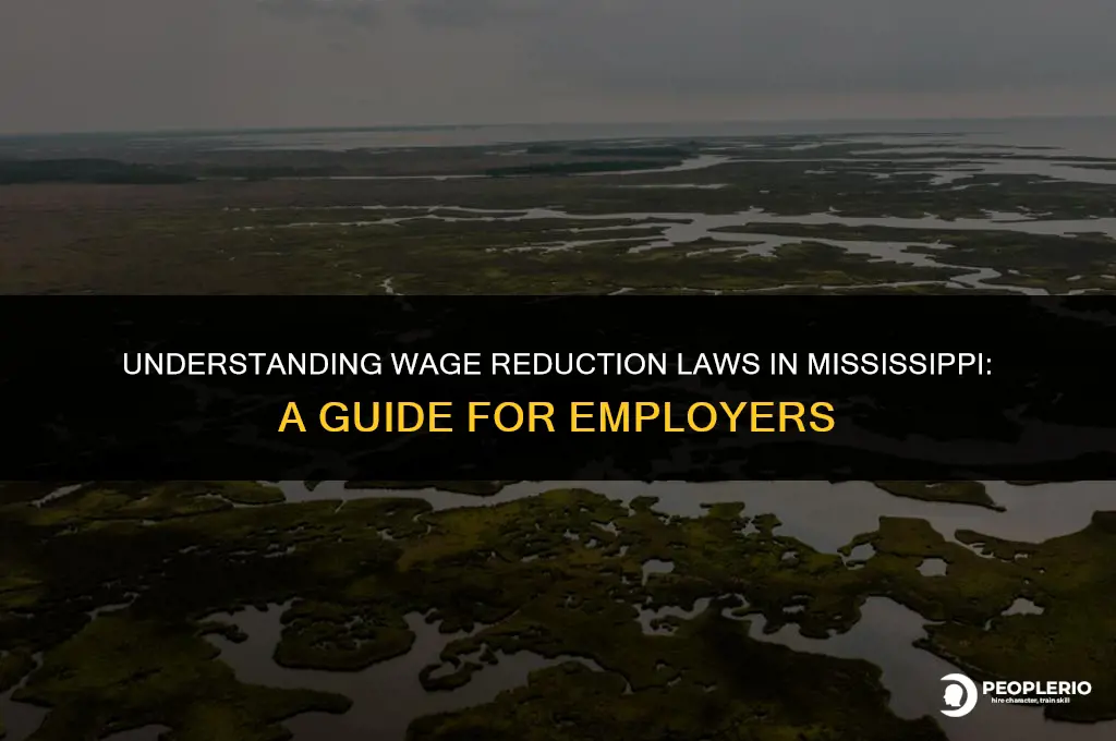 can i decrease an employee pay in mississippi