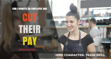 Demoting an Employee and Reducing Pay: Legal and Ethical Considerations