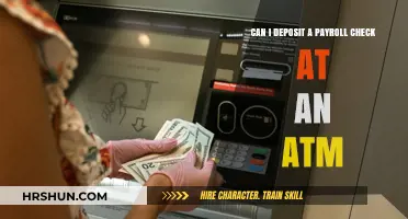 Convenient Banking: Depositing Payroll Checks at ATMs Hassle-Free